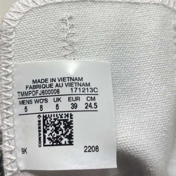 Converse Ctas Low Top Canvas Black Wedding Women's Sneakers Custom 171213C-BLWT - Picture 3 of 12